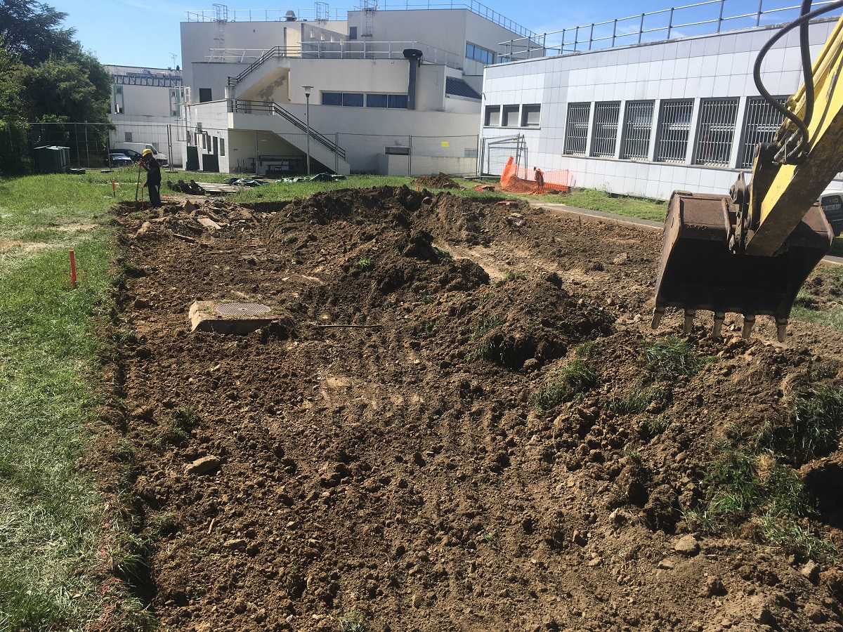Terrassement pour installation de batiments modulaires à Athis-Mons(91)